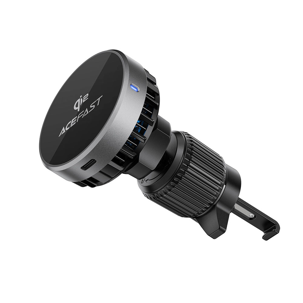 Acefast D40 vezeték nélküli autós töltő, 15W, 1.67A, szürke