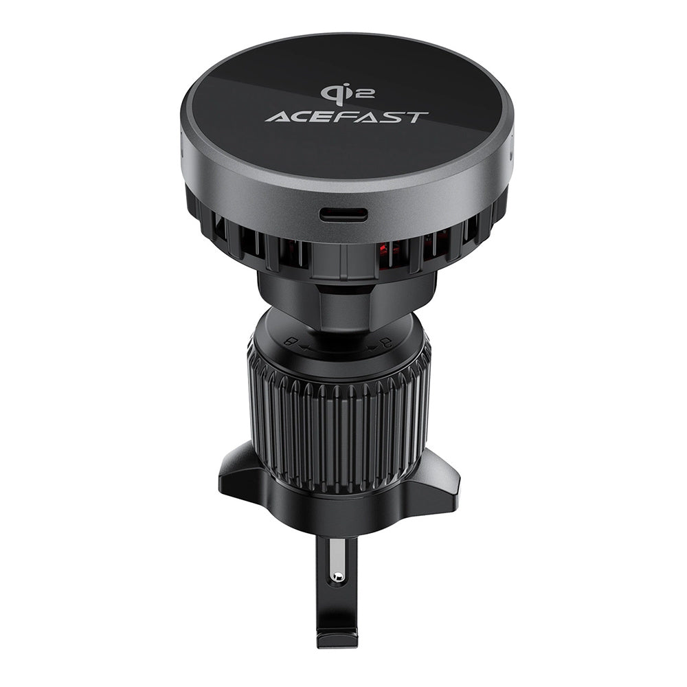 Acefast D40 vezeték nélküli autós töltő, 15W, 1.67A, szürke