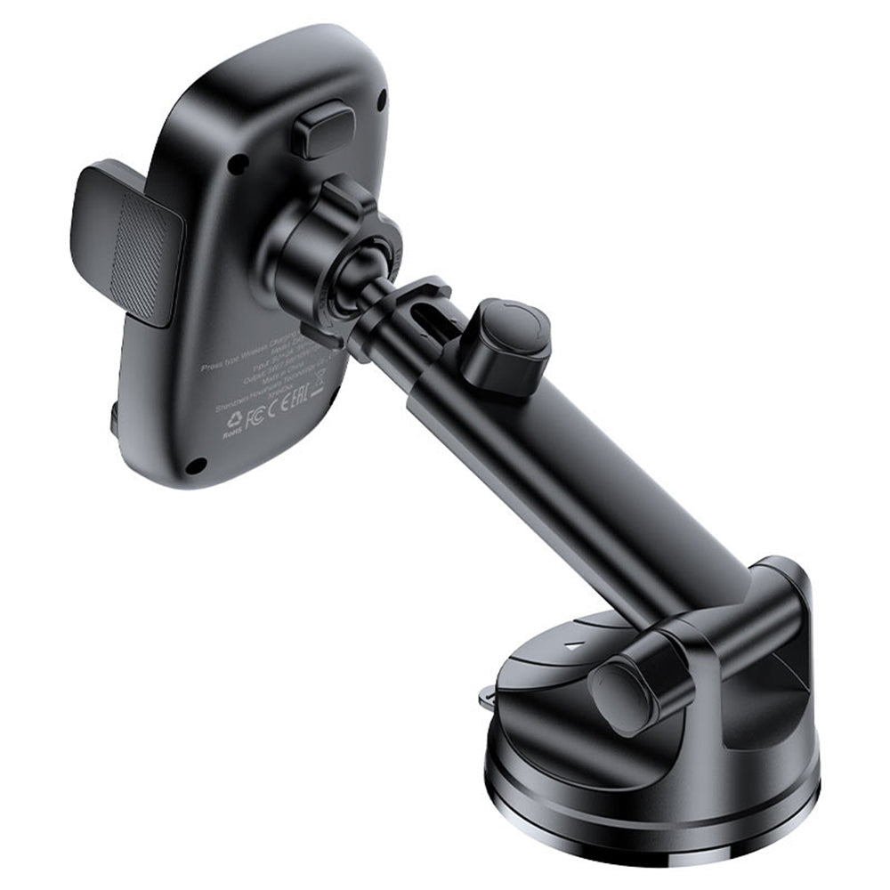 Wireless autós töltő Acefast D49, 15W, 1.67A, Fekete