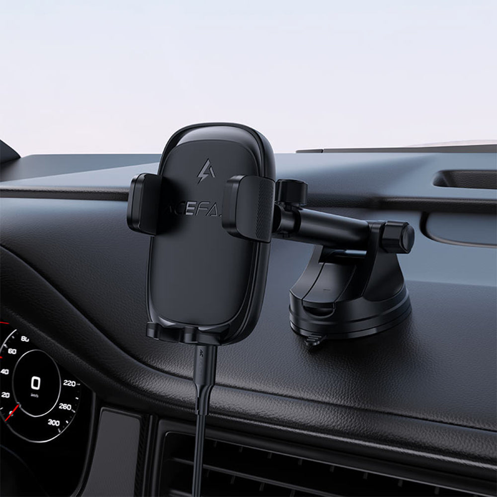 Wireless autós töltő Acefast D49, 15W, 1.67A, Fekete