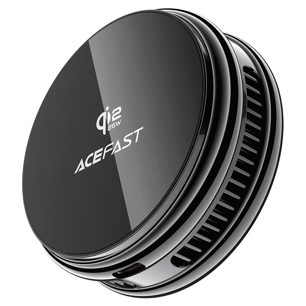 Acefast E47 2in1 vezeték nélküli hálózati töltő, 25W, fekete