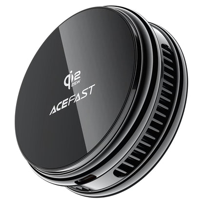 Acefast E47 2in1 vezeték nélküli hálózati töltő, 25W, fekete