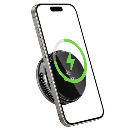 Acefast E47 2in1 vezeték nélküli hálózati töltő, 25W, fekete