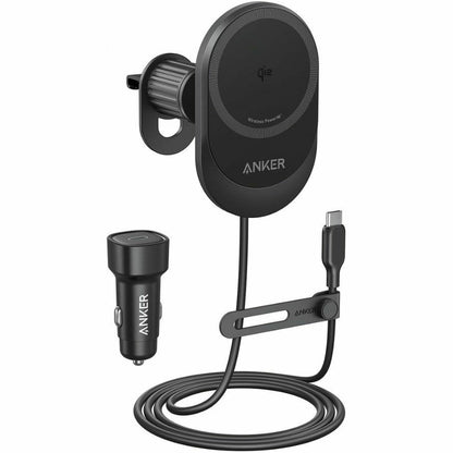 Anker MagGo vezeték nélküli autós töltő, 15W, 1.67A, Fekete B2932G11