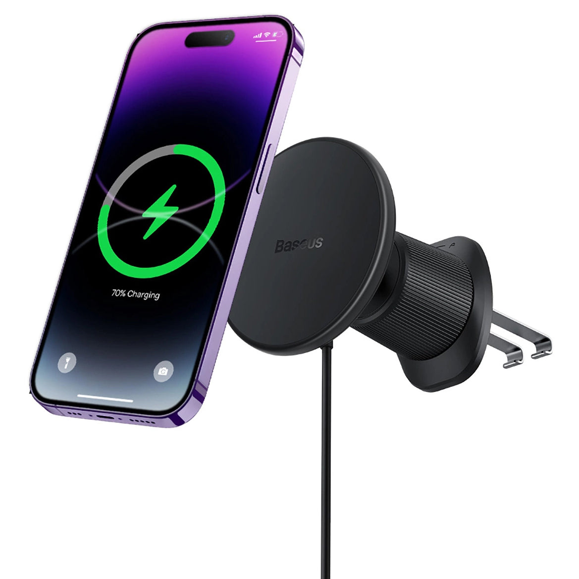 Baseus CW01 Wireless Car Charger, 15W, 1.67A, Black C40141001111-00
