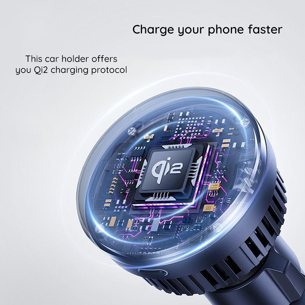 Baseus MagPro vezeték nélküli autós töltő, 15W, 1.67A, Fekete C40164100121-01