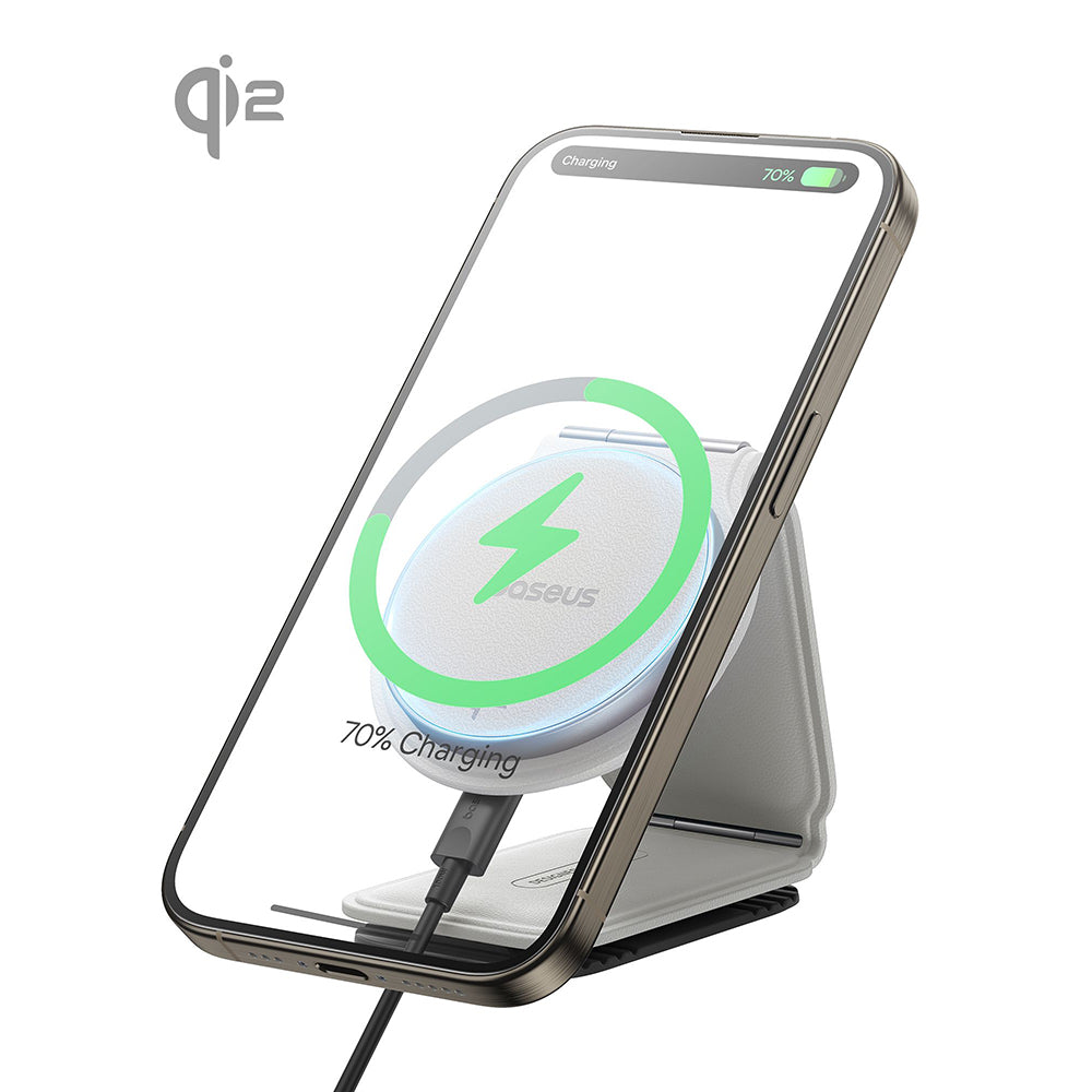 Baseus PrimeTrip C02 vezeték nélküli autós töltő, 15W, 1.67A, ezüst C40169003211-00