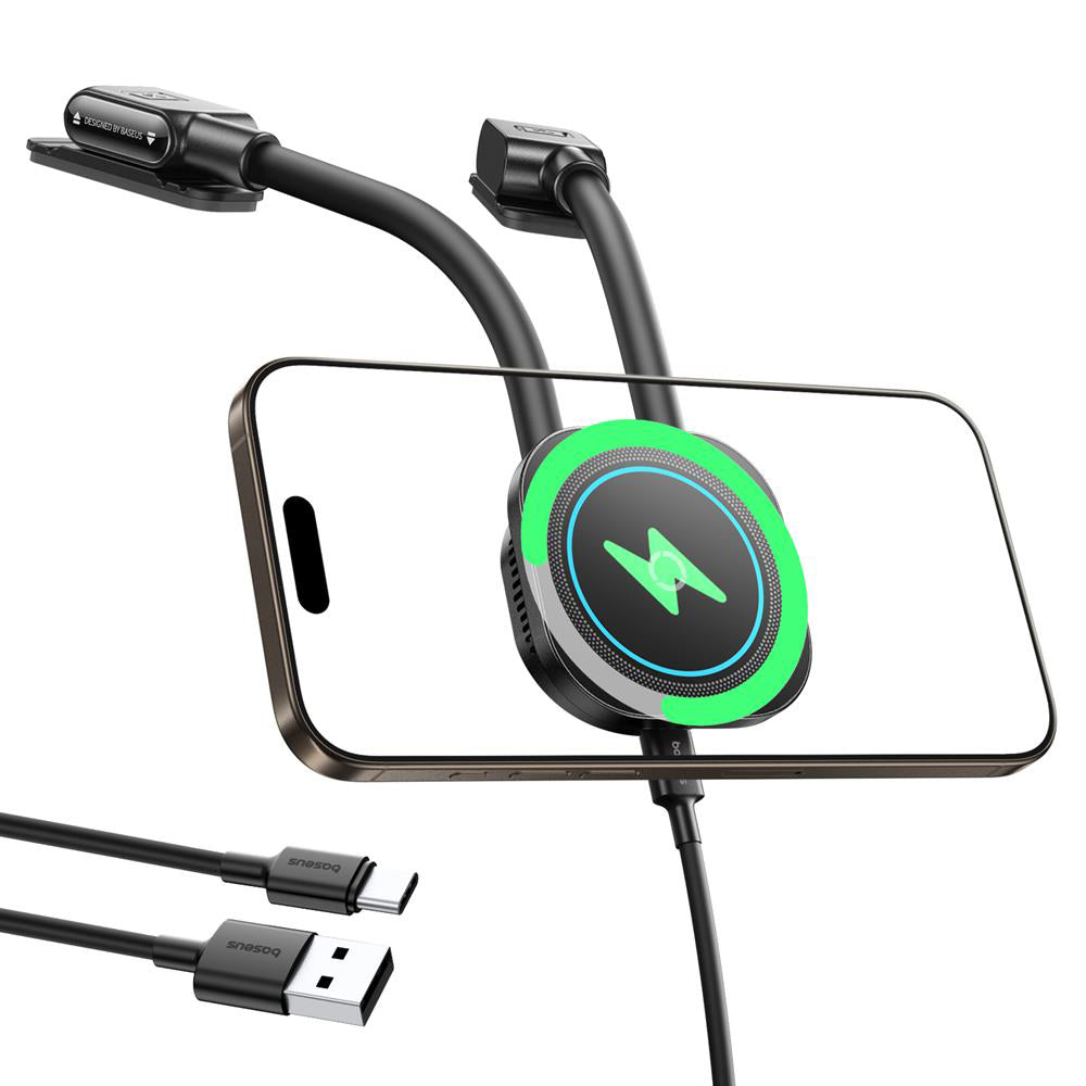 Baseus PrimeTrip C03s Pro vezeték nélküli autós töltő, 15W, 1.67A, Fekete C0013803
