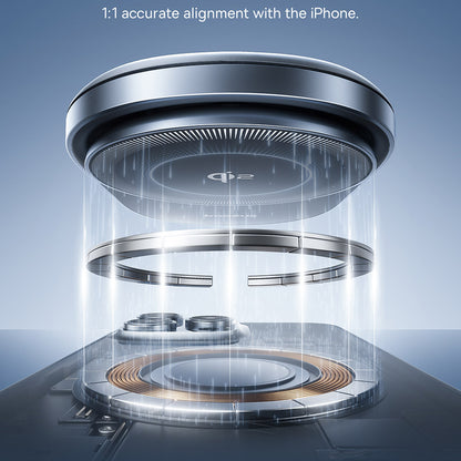 Baseus PrimeTrip VC1 Pro vezeték nélküli autós töltő, 15W, 1.67A, Fekete C40141000111-00