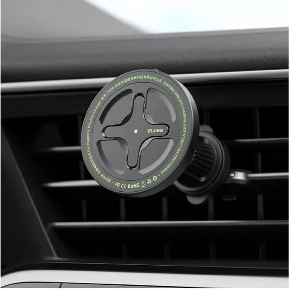 Blueo Ape Legend vezeték nélküli autós töltő, 15W, 1.67A, Fekete