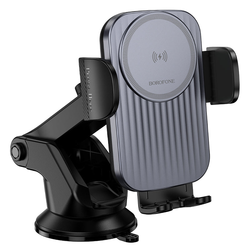 Wireless Car Charger Borofone BH222 Leading, 15W, 1.67A, Black