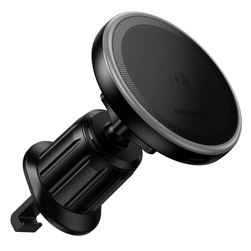 Borofone BH224 Flash Wireless Car Charger, 15W, 1.67A, Black