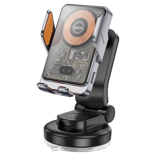 HOCO HW8 Vezeték nélküli Autós Töltő, 15W, 1.67A, Fekete