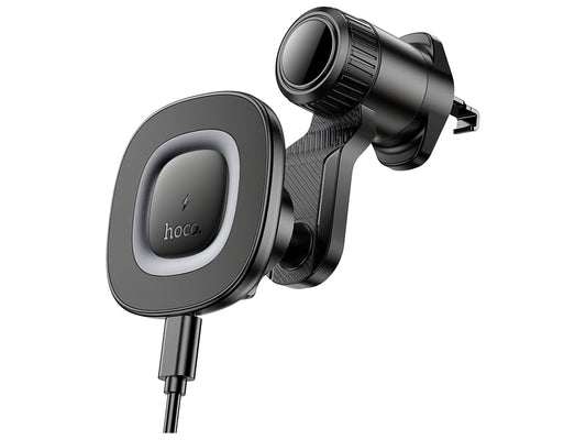 HOCO HW30 Vezeték nélküli Autós Töltő, 15W, 1.67A, Fekete