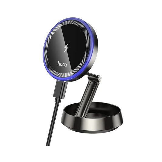 HOCO HW33 Vezeték nélküli Autós Töltő, 15W, 1.67A, Szürke
