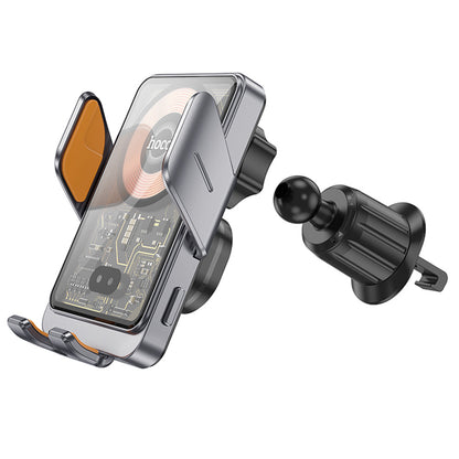 HOCO HW7 Vezeték nélküli Autós Töltő, 15W, 1.67A, Fekete