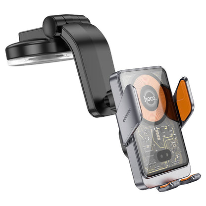 HOCO HW8 Vezeték nélküli Autós Töltő, 15W, 1.67A, Fekete