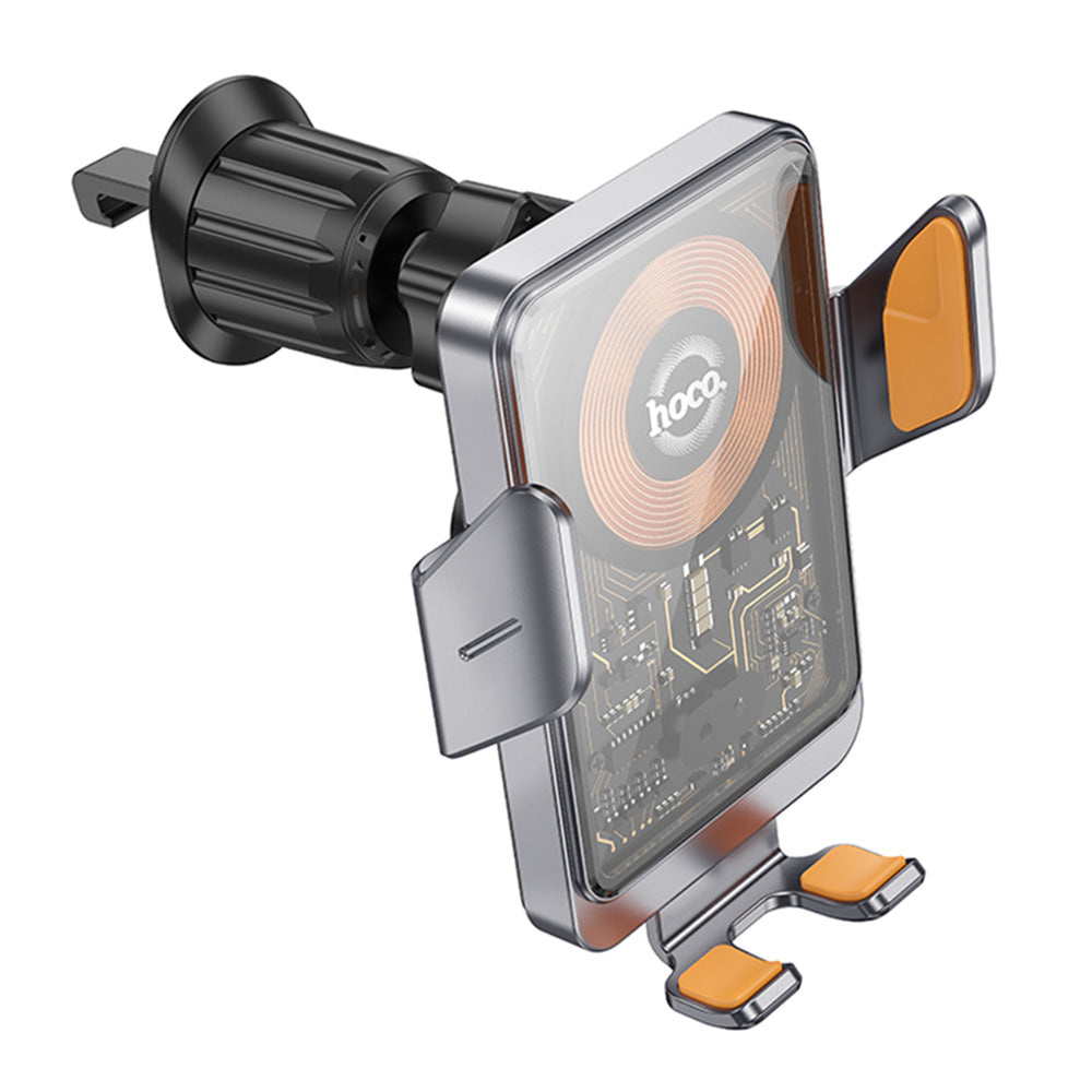 HOCO HW7 Vezeték nélküli Autós Töltő, 15W, 1.67A, Fekete