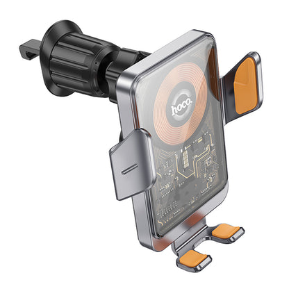 HOCO HW7 Vezeték nélküli Autós Töltő, 15W, 1.67A, Fekete