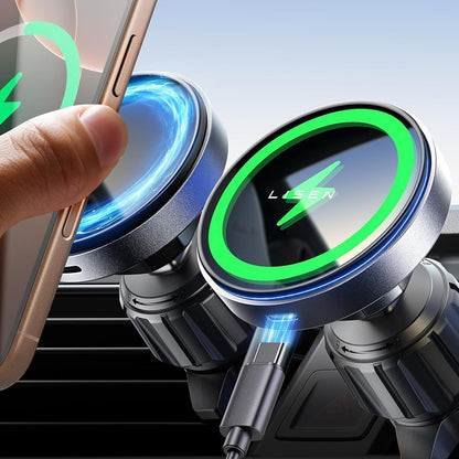 Lisen Wireless Car Charger, 15W, 1.67A, Black YL0223070007