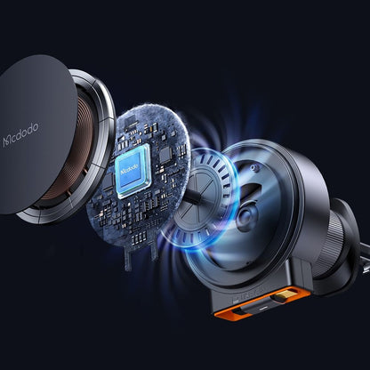 McDodo CH-0090 Vezeték nélküli Autós Töltő, 15W, 1.67A, Fekete