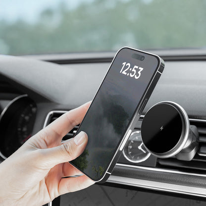 Proove Magic Circle vezeték nélküli autós töltő, 15W, 1.67A, ezüst WHMC15020006