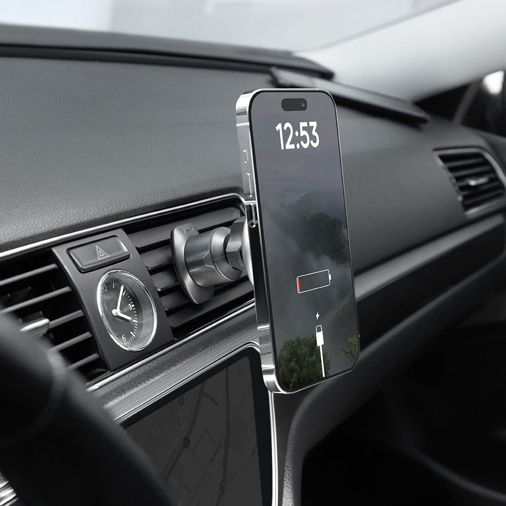 Proove Magic Circle vezeték nélküli autós töltő, 15W, 1.67A, ezüst WHMC15020006