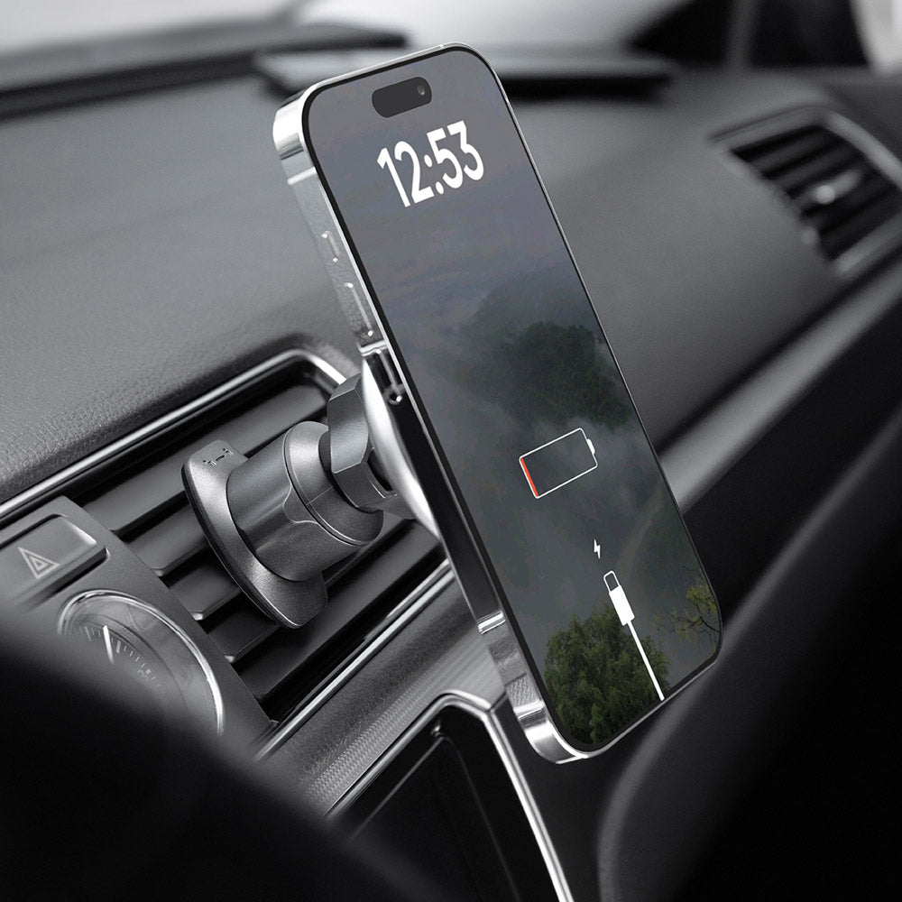 Proove Magic Circle vezeték nélküli autós töltő, 15W, 1.67A, ezüst WHMC15020006