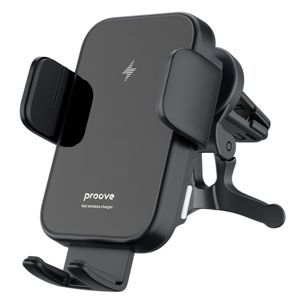 Proove Triple Clamp Wireless Car Charger, 15W, 1.67A, Black WHTC15010001