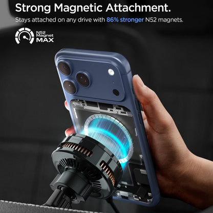 Spigen Essential Vezeték Nélküli Autós Töltő, 25W, 1.67A, Fekete ACP10511