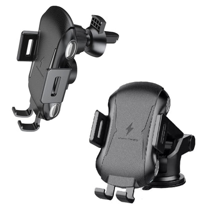 Wireless autós töltő Techsuit CAPD032 Premium, 10W, 1.1A, Fekete