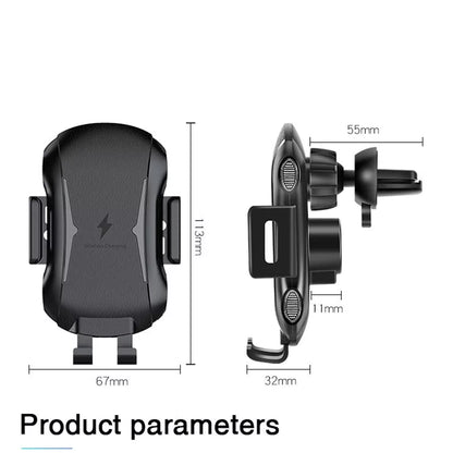 Wireless autós töltő Techsuit CAPD032 Premium, 10W, 1.1A, Fekete