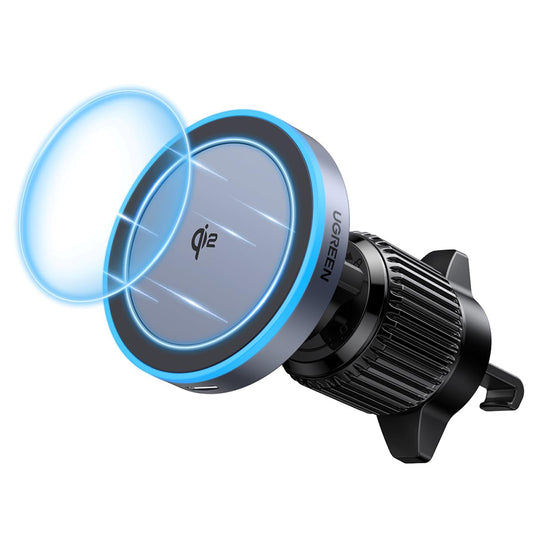 UGREEN W708 Vezeték nélküli Autós Töltő, 15W, 1.67A, Fekete