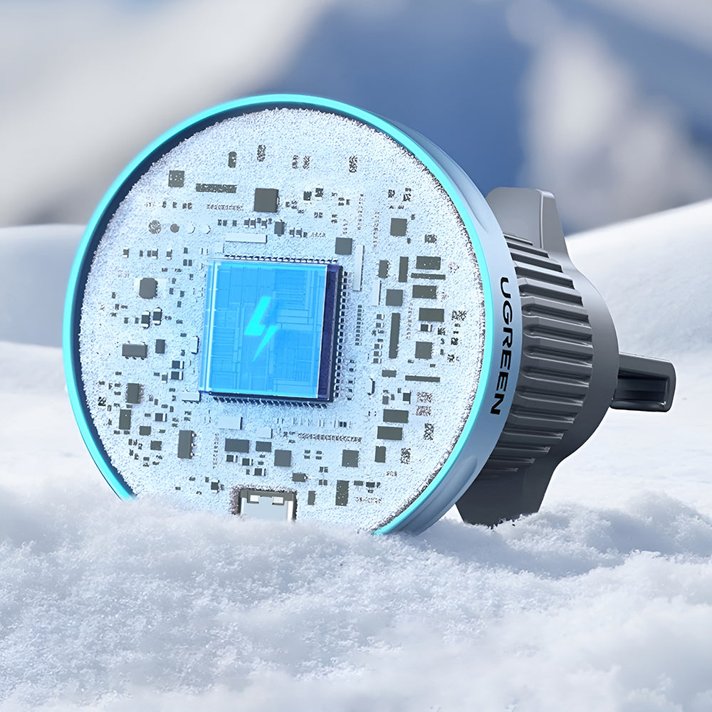 UGREEN W758 Vezeték Nélküli Autós Töltő, 25W, 1.67A, Kék