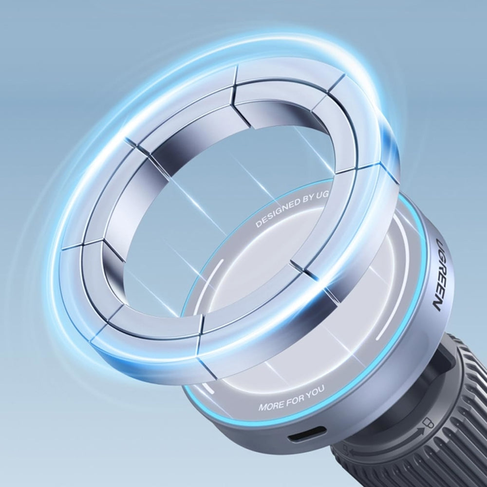 UGREEN W758 Vezeték Nélküli Autós Töltő, 25W, 1.67A, Kék