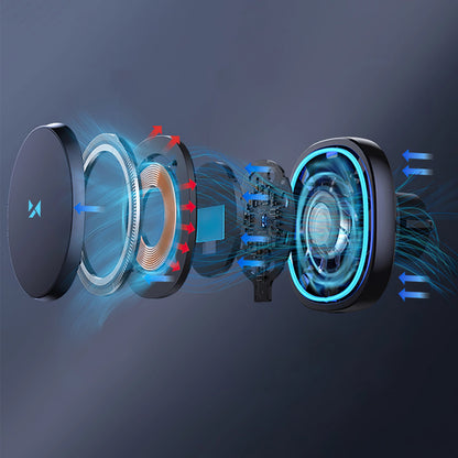 WZK WCT5-Q6S2Y vezeték nélküli autós töltő, 15W, 1.67A, Fekete