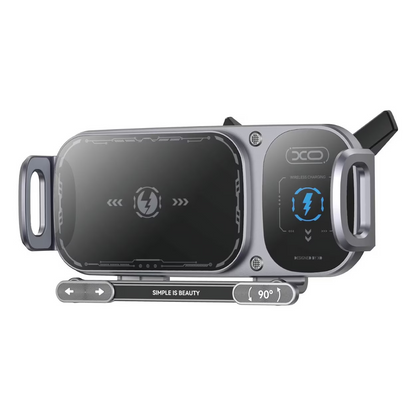 XO Design WX041 Vezeték Nélküli Autós Töltő, 15W, 1.67A, Fekete