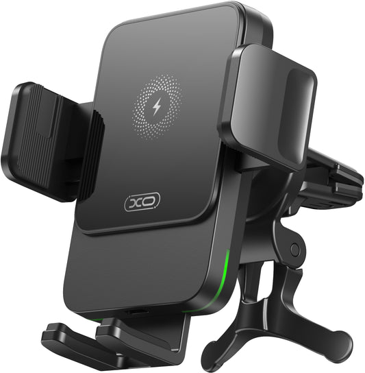 XO Design WX041 Vent Vezeték Nélküli Autós Töltő, 15W, 1.67A, Fekete