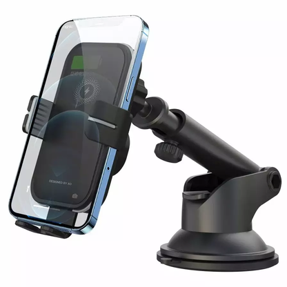 XO Design WX027 vezeték nélküli autós töltő, 15W, 1.67A, Fekete