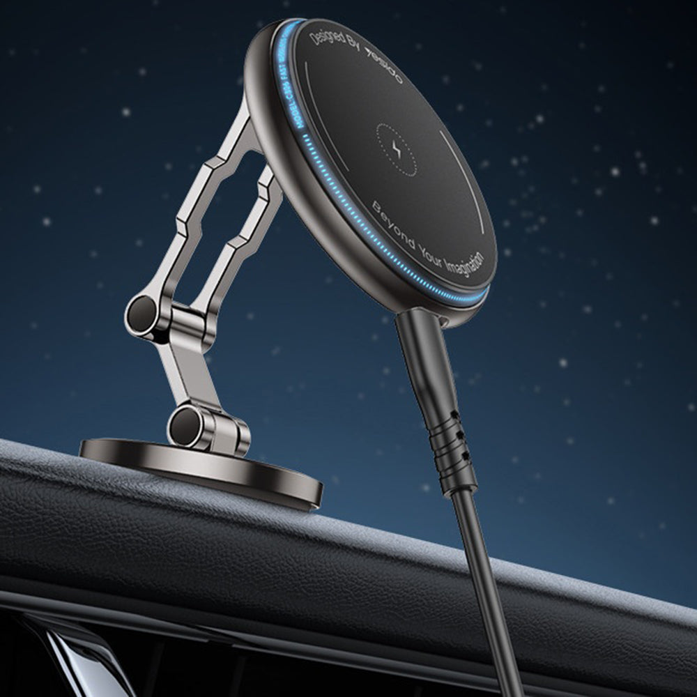 Yesido C306 vezeték nélküli autós töltő, 15W, 1.67A, Fekete