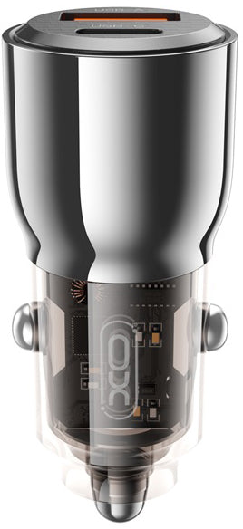 XO Design CC58 autós töltő, 95W, 3.25A, 1 x USB-A - 1 x USB-C, Fekete