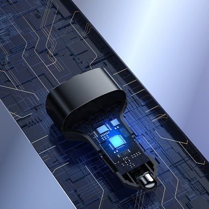 Yesido Y47 autós töltő, 49W, 3A, 2 x USB-A - 1 x USB-C, Fekete