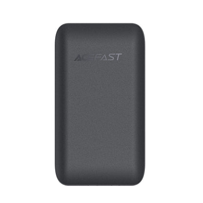 Acefast A100 hálózati töltő, 65W, 3.25A, 1 x USB-A - 2 x USB-C, Fekete