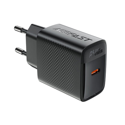 Acefast A104 hálózati töltő, 25W, 3A, 1 x USB-C, Fekete