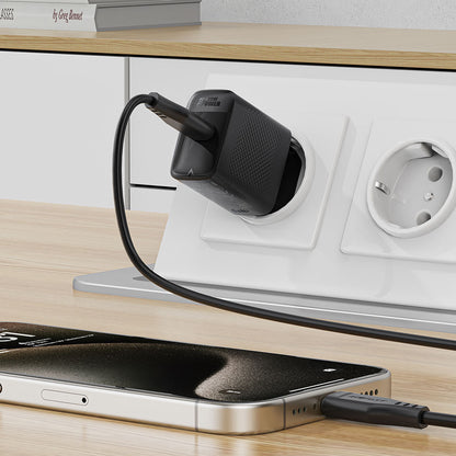 Acefast A104 hálózati töltő, 25W, 3A, 1 x USB-C, Fekete