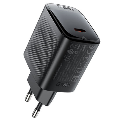 Acefast A112 hálózati töltő, 45W, 3A, 1 x USB-C, Fekete