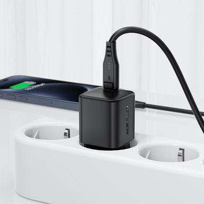 Hálózati töltő Acefast A117, 20W, 3A, 1 x USB-C, Fekete