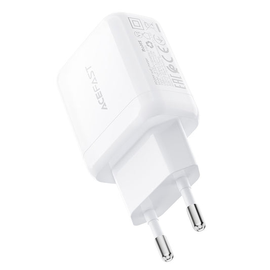 Acefast A130 hálózati töltő, 20W, 3A, 1 x USB-C, Fehér