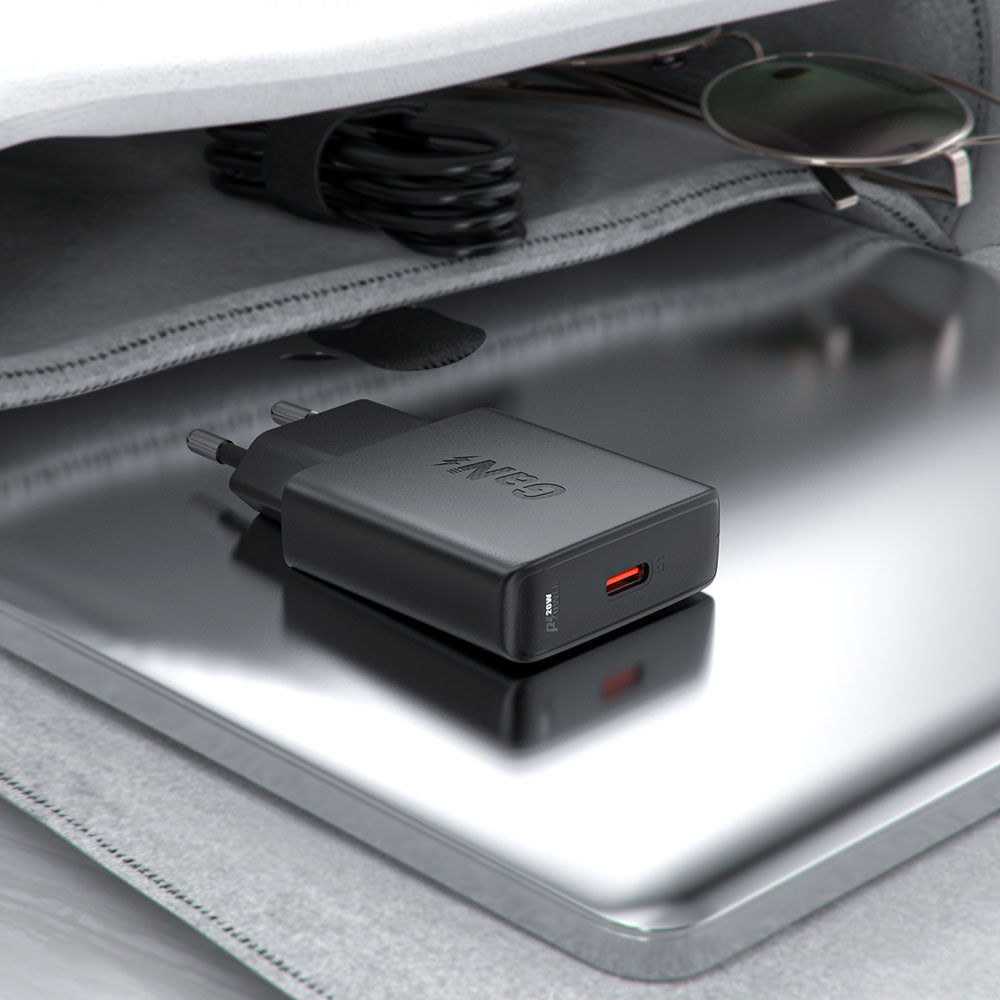 Acefast A65 hálózati töltő, 20W, 3A, 1 x USB-C, Fekete