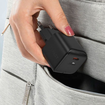 Acefast A77 Network Charger, 30W, 3A, 1 x USB-C, Black